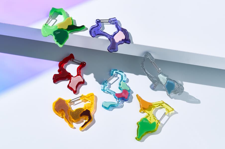 都道府県型キーホルダー